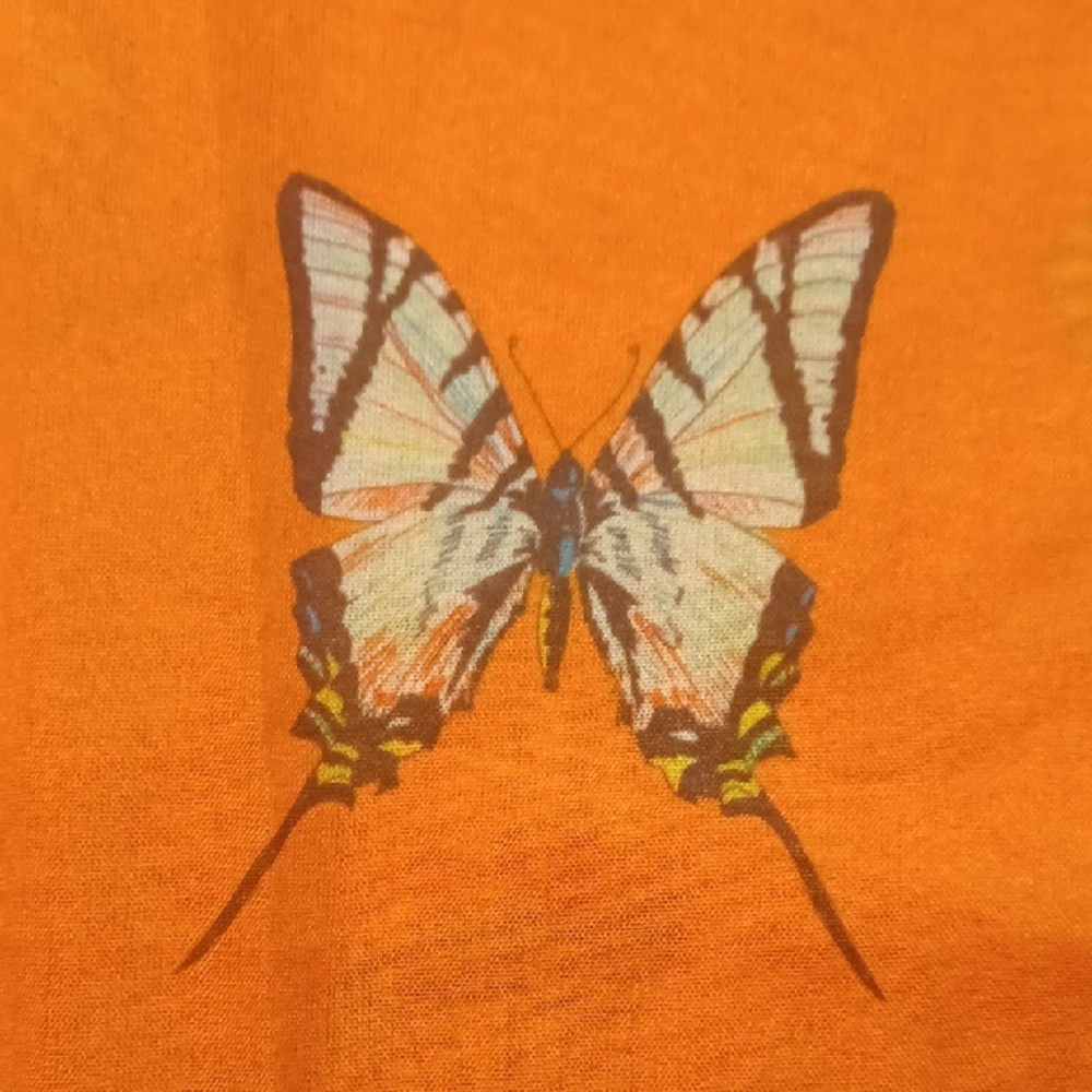 ART OF THE SCARF Tie Rack Orange Butterfly Scarf - Picture 10 of 15